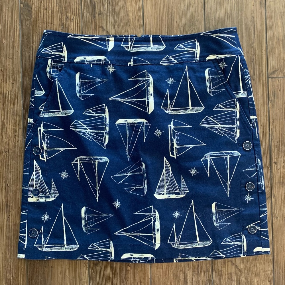 Talbots Nautical Skirt with pockets!!